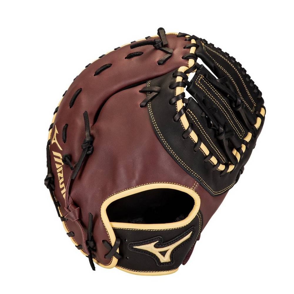 Panske Catchers Mitt Mizuno MVP Prime First Base 12.5" Baseball Čierne Ruzove Vypredaj HTOG39702